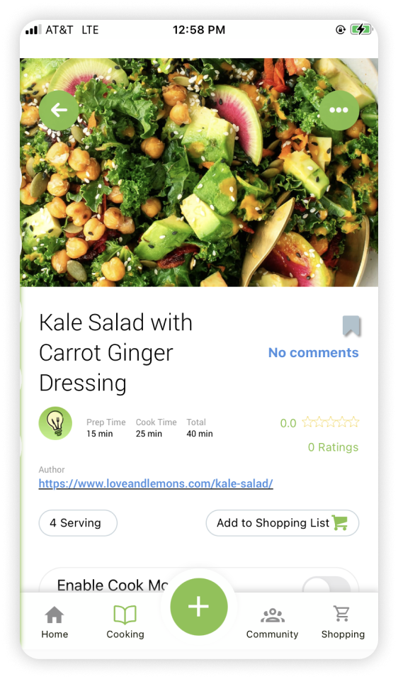 Recipes for every ingredient